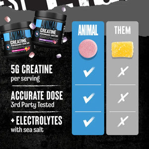 Animal Creatine Chews Creatina 120 Tabletas Masticables