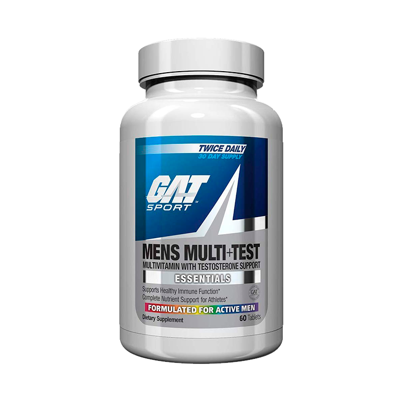 GAT Sport Mens Multi + Test Multivitamínico / Elevador Testosterona 60 Tabletas Multivitamínicos onelastrep.cl